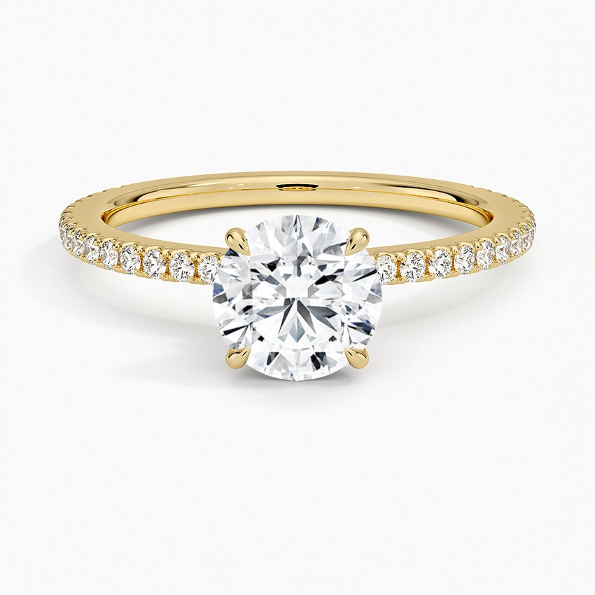 Ravello Lab-Grown Diamond Ring - Yellow Gold - 1 ct - Top