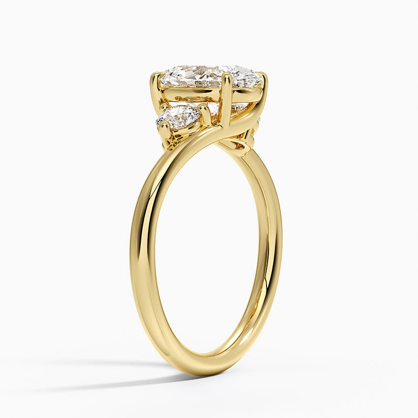 Kauai Lab-Grown Diamond Ring - Yellow Gold - 1.5 ct - Side 1