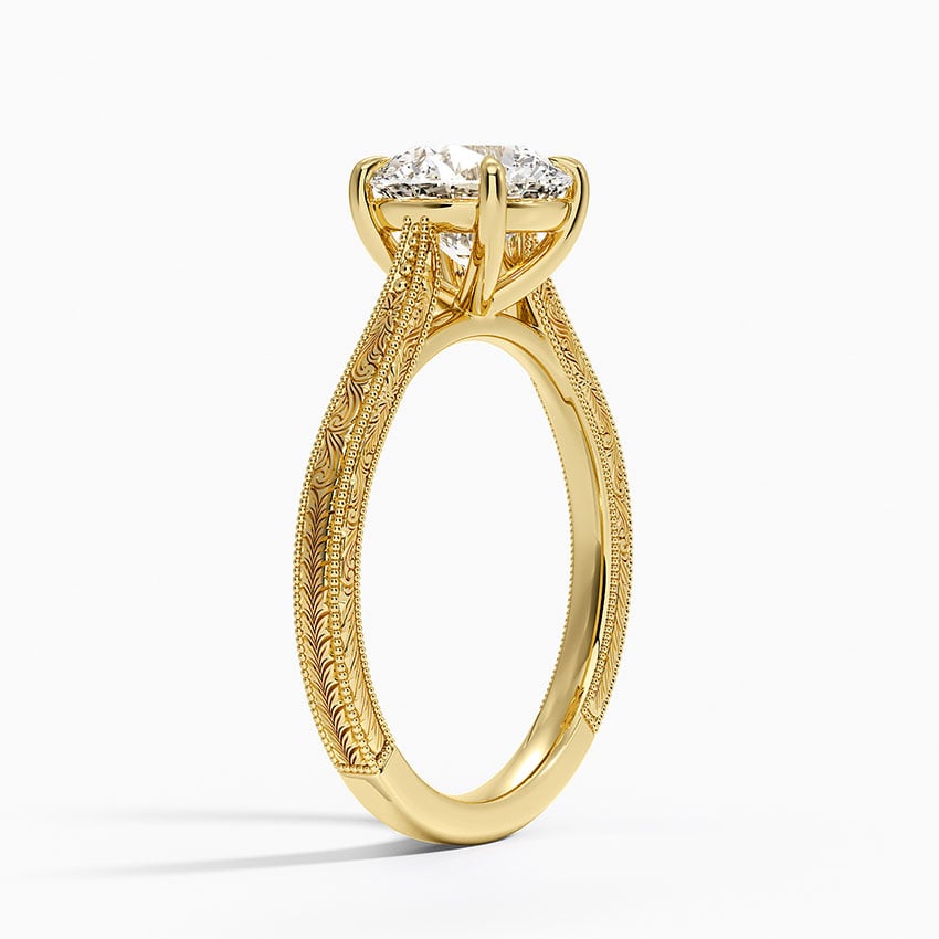Okinawa Lab-Grown Diamond Ring - Yellow Gold - 1.5 ct - Side 1