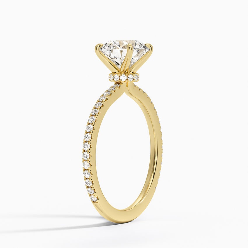 Ravello Lab-Grown Diamond Ring - Yellow Gold - 1.5 ct - Side 1
