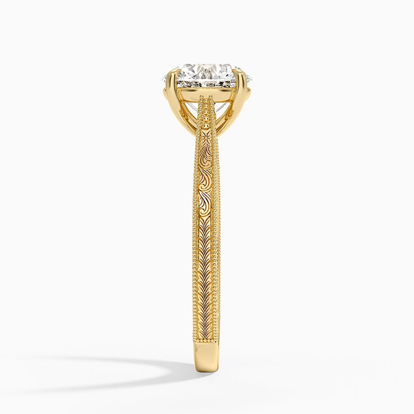 Okinawa Lab-Grown Diamond Ring - Yellow Gold - 1.5 ct - Side 2