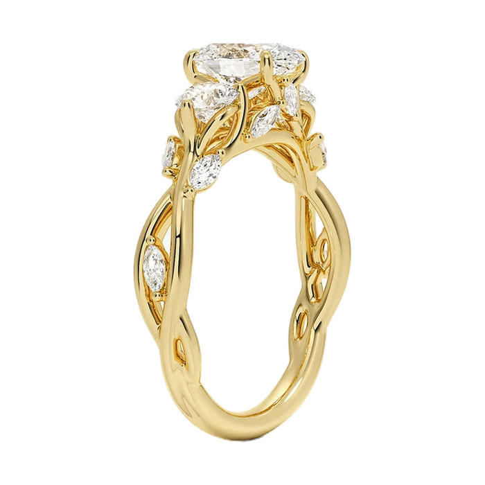 The Santorini ring, side profile
