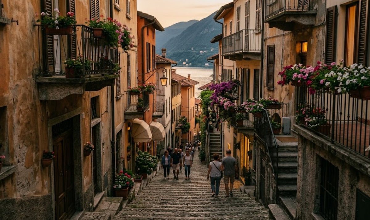 Bellagio, The Cobbled Climb