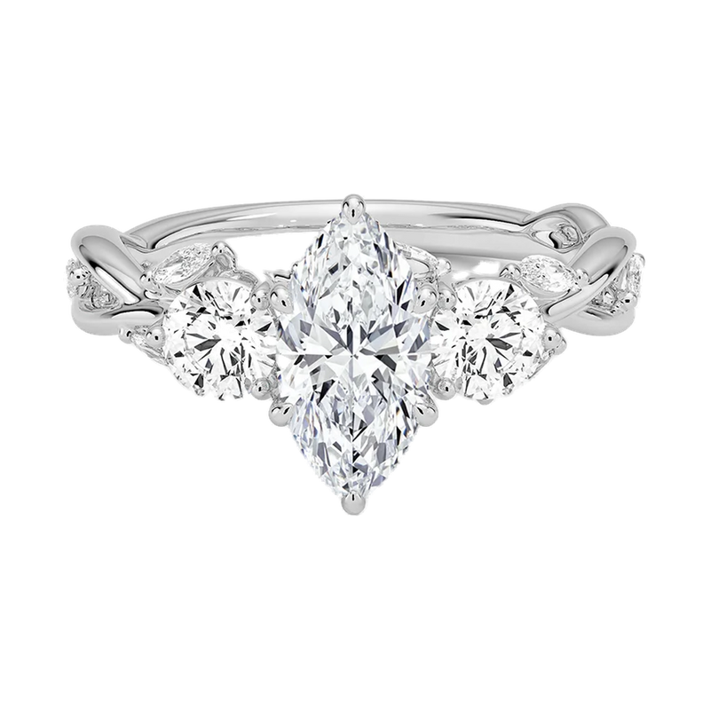 Amalfi Diamond Ring - White Gold - Product Image 01